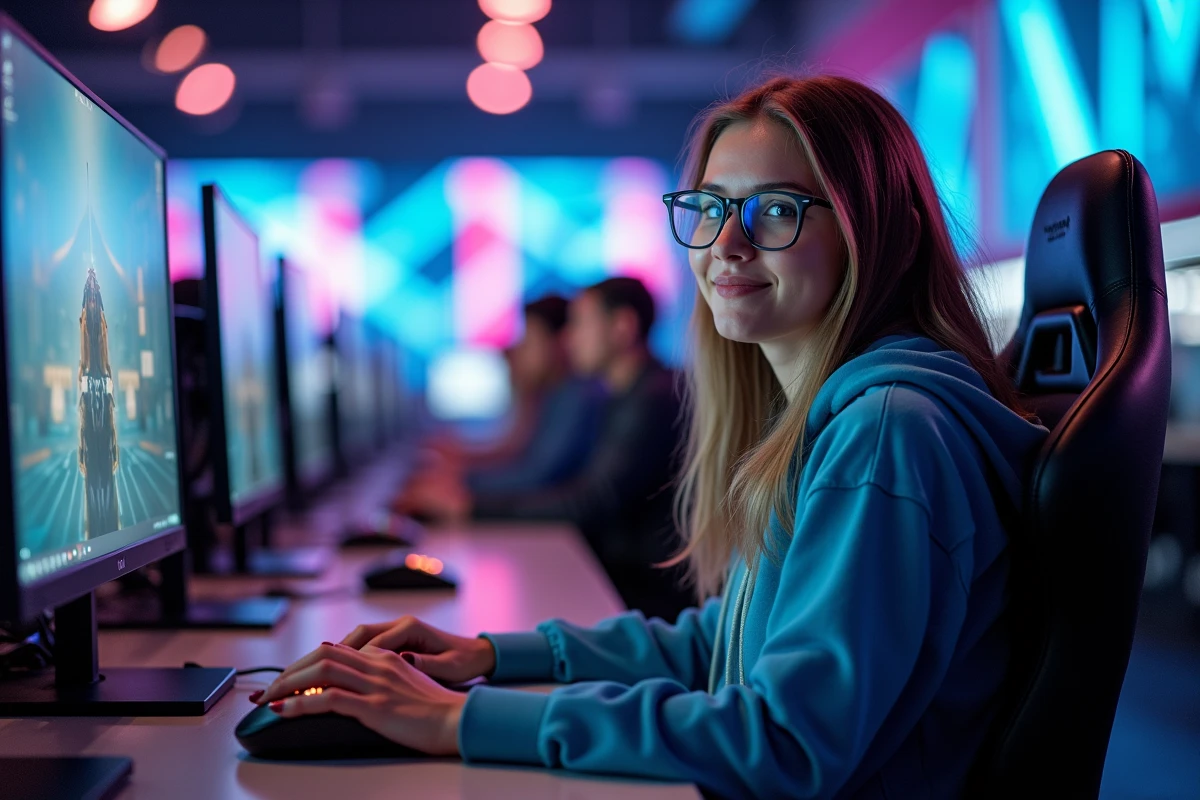 Femme en compétition d