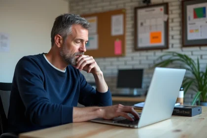 Manager de club de handball en gestion sur ordinateur